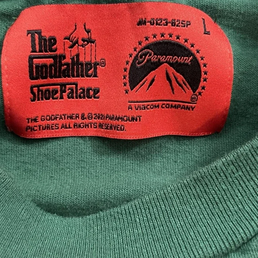 The Godfather X Shoe Palace Green Short Sleeve T-Shirt Size Large Streetwear